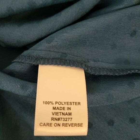 Elle long sleeve blue/green teal medium pre-owned - Picture 5 of 8